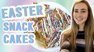 Super-Easy Easter Snack Cakes | No Mixer - No Problem! | #StayHome and Bake #WithMe