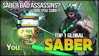 Underestimate Saber? You Need think about this! You. Top 1 Global Saber - Mobile Legends