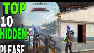 TOP 10 BEST HIDDEN PLACE IN THA CIRCUIT | FREE FIRE | BEST RANK PUSH TIPS AND TRICKS