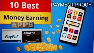 TOP 10 APPS With PAYMENT PROOF! Best Earning Apps Earn PayPal Money And Free Amazon Gift Cards!