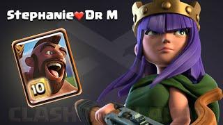 TOP 1 STEPHANIE ❤️ DR M ATTACK WITH SUPER QUEEN HOG | NEW WORLD RECORD SET | Clash of clans