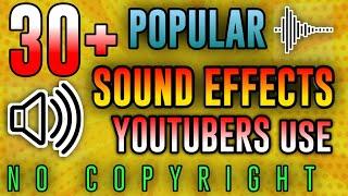 30+ Popular Sound Effects Youtubers Use 2020 No Copyright | Best Sound Effects for Vlog