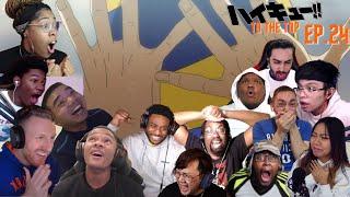 KARASUNO VS INARIZAKI FINAL POINT ! HAIKYUU TO THE TOP SEASON 4 EPISODE 24 BEST REACTION COMPILATION