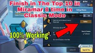 Finish in The Top 10 in Miramar 8 time in Classic Mode || Pubg Mobile || Hatkar Technology