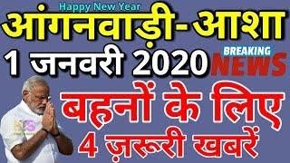 आंगनवाड़ी आशा सहयोगिनी 1-जनवरी-2020 मानदेय समाचार | Anganwadi Asha Sahyogini Salary Hike News Today