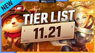 NEW TIER LIST for PATCH 11.21 - League of Legends