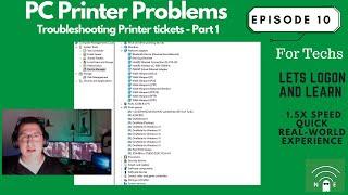 IT Technician Training Course- EP10/Part 1 - PC Printer Problems