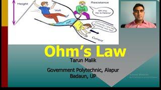 Best /Top Video of Ohm's Law with  Numerical , Resistance, Volt and Current as a Person In Circuit