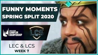 Funny Moments - LCS & LEC Week 7 - Spring Split 2020