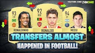 MOST SHOCKING TRANSFERS THAT ALMOST HAPPENED IN FOOTBALL HISTORY! 