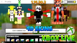 MINECRAFT PE APK 1.14.30.2 XBOX LIVE WITH 4D SKINS✔️