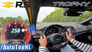 RENAULT MEGANE RS TROPHY 300HP TOP SPEED 258km/h on AUTOBAHN by AutoTopNL