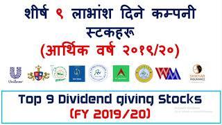 Top 9 Dividend distributing company of Nepal (FY 2019/20) I Top Companies to Invest in Nepal