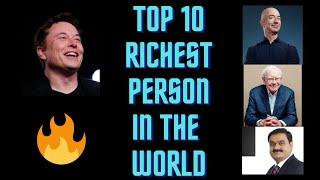 Top 10 Richest Person's in the world #top10 #shorts #info #short #elonmusk