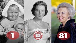 Queen Beatrix of the Netherlands | Transformation From 1 To 81 Years Old