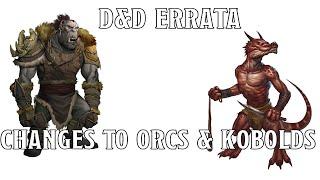 Adjustments to the Kobold and Orc Race | Nerd Immersion