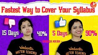 FASTEST Way To Cover Your SYLLABUS | Study in Exam Time | Effective Study Strategies for Short Time