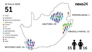 WATCH | UPDATE: Number of Covid-19 cases increase to 51, how has it spread in South Africa?