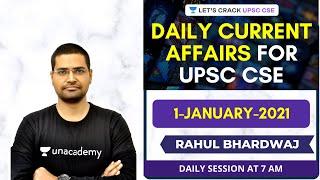 Daily Current Affairs/News Analysis | 1-January-2021 | Crack UPSC CSE 2021 | Rahul Bhardwaj