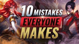 10 GAME LOSING Mistakes EVERY Player Makes in Solo Queue - League of Legends Season 10