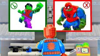 Lego City Hulk vs Spider-Man Top 10 Action Scene  Lego Stop Motion