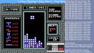 [Tetris]【Day 33】Top 10 ► 339,220 Points ♦ 135 Lines ♦ Level 18 to Level 19 ║Highlight #198║