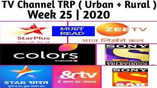 Top 10 TV Channel TRP ( Urban + Rural ) | Week 25 | 2020