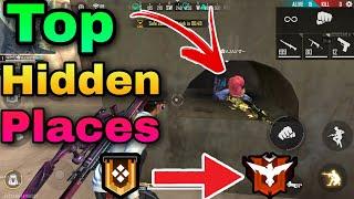 Top 3 Hiding Place In Free Fire | Top New Secret Hiding Place | NEW TOP 3 SECRET HIDING PLACE IN FF
