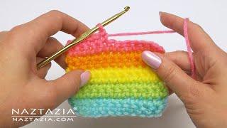 How to Crochet for Beginners NEW LEFT HAND tutorial by Naztazia