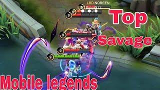 Top 10 Savage best moment montage Mobile legends HD 720p