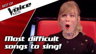 TOP 10 | Most DIFFICULT SONGS to sing in The Voice Kids