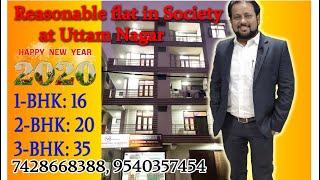 2000, Apartment Society in uttam nagar, 1-BHK, 2-BHK, 3-BHK, For visit  7428668388,  9540357454