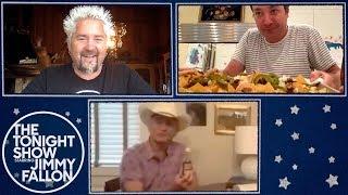 Bill Murray and Guy Fieri Teach Jimmy to Make Classic Nachos