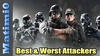 Best & Worst Attacking Operators - Rainbow Six Siege - Year 4