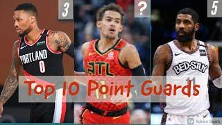 The OFFICAL Top 10 Point Guards today