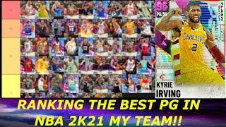 RANKING THE BEST POINT GUARDS IN NBA 2K21 MY TEAM! (PG TIER LIST EP. 5)