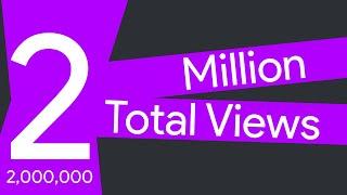 Thanks for 2 MILLION views! (Top 10 video's view changes data)