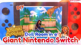 DIY - How to Make: Animal Crossing Doll Room in a GIANT Nintendo Switch