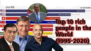 Top 10 rich people in the world ranking comparison 