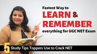 BEST Memorization Techniques For UGC NET Exam | The Secret Science of How to Remember What You Study