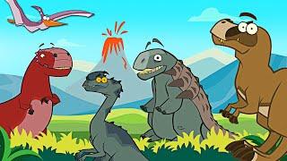 Flying Dinosaur vs Small Dinosaur | Funny Dinosaur Video For Kids | Triassic Period | I'm A Dinosaur