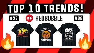 Top 10 Redbubble Trends of the Week #32 | BEST SELLERS!? 