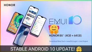 EMUI 10 Update on Honor 8x and Change logs || Android 10 