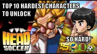 Top 10 Hardest Characters to Unlock in Head Soccer