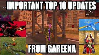 IMPORTANT UPDATE FROM GAREENA || OB22  OFFICIAL TOP 10 UPDATE||TAMIL FREE FIRE TRICKS||RUN GAMING