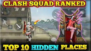 TOP 10 CLASH SQUAD HIDDEN PLACE'S IN FREE FIRE || CLASH SQUAD TIPS & TRICKS IN TAMIL || TGB BEAR