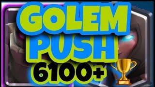 Ladder Games To Top 5K In The World | Best Golem Night Witch Deck | (Clash Royale)