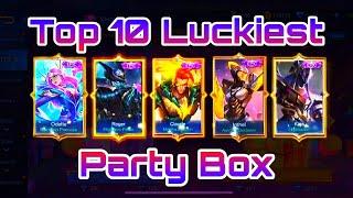 Top 10 515 Party Box Mobile Legend • Mlbb Luckiest Top 10 Party Box • Best Party Box Mlbb • Mlbb •