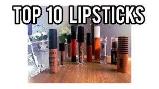 My favorite lipsticks |  Top 10 