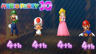 Mario Party 10 Series Maps - Mario vs Peach vs Toad vs Luigi (Haunted Trail) MARIO CRAZY